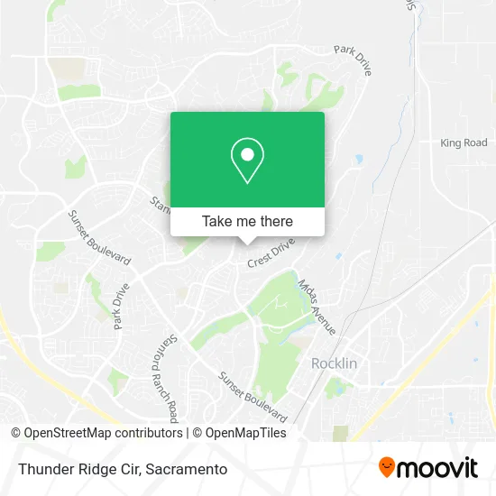 Mapa de Thunder Ridge Cir