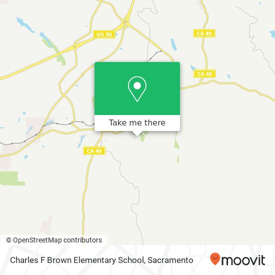 Mapa de Charles F Brown Elementary School