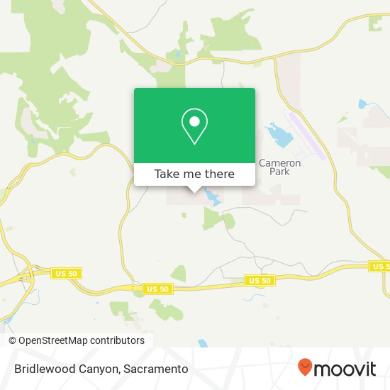 Mapa de Bridlewood Canyon