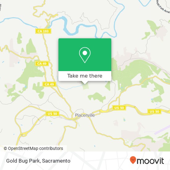 Mapa de Gold Bug Park