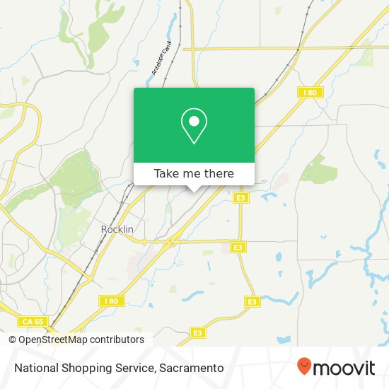 National Shopping Service map