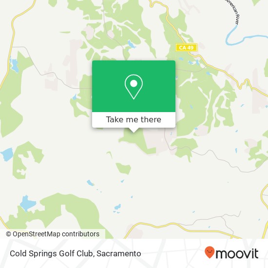 Cold Springs Golf Club map
