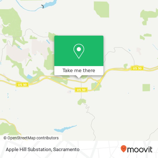 Mapa de Apple Hill Substation