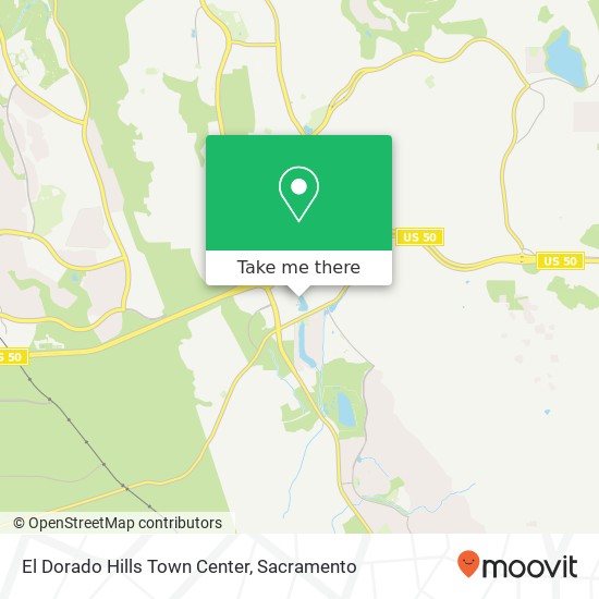 El Dorado Hills Town Center map