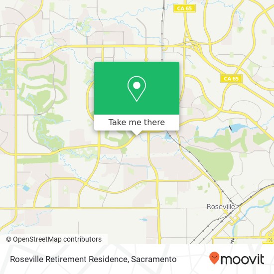 Mapa de Roseville Retirement Residence