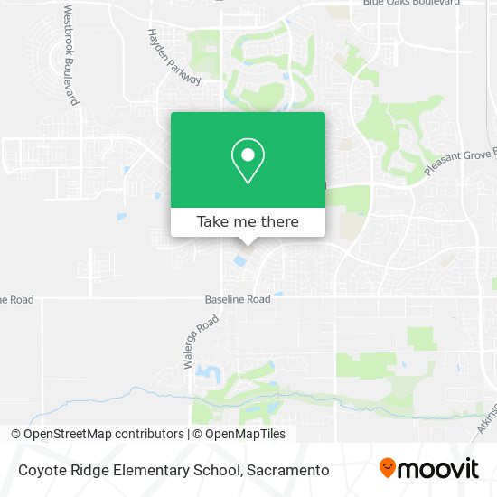 Mapa de Coyote Ridge Elementary School