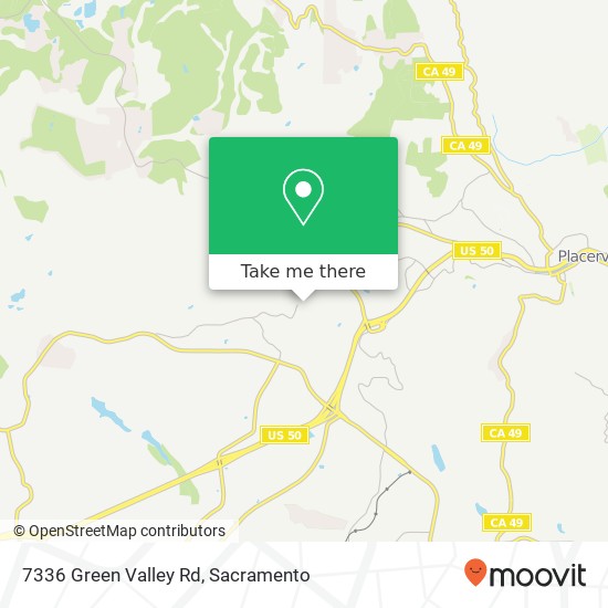 Mapa de 7336 Green Valley Rd