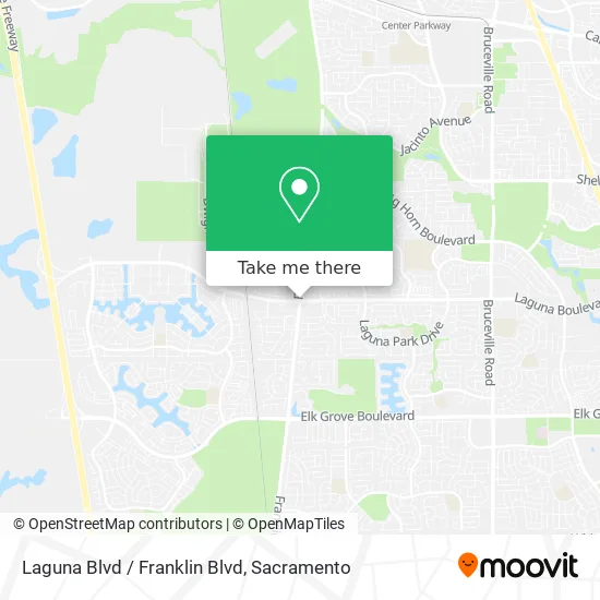 Laguna Blvd / Franklin Blvd map