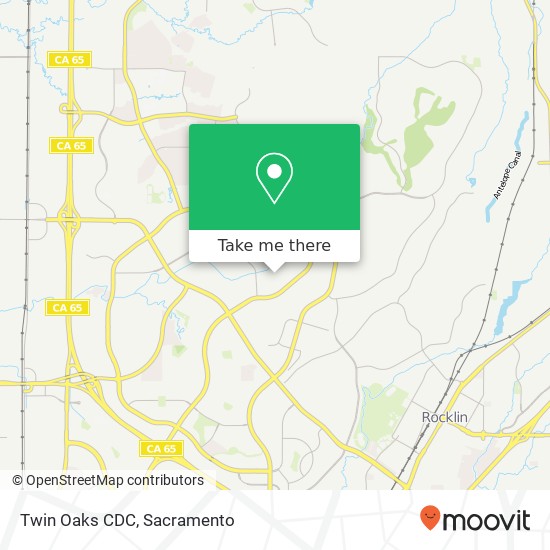 Mapa de Twin Oaks CDC