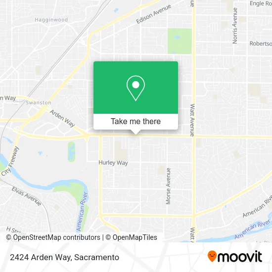 Mapa de 2424 Arden Way