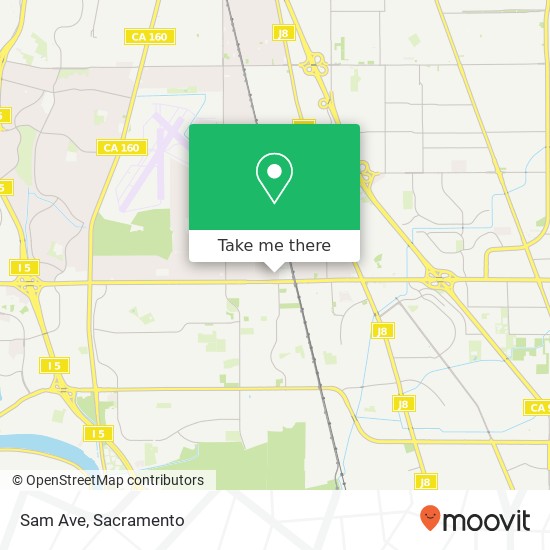 Sam Ave map