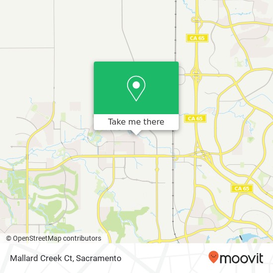 Mallard Creek Ct map