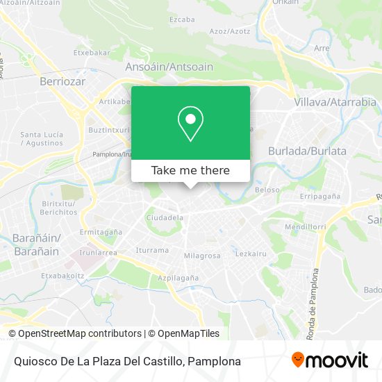 Quiosco De La Plaza Del Castillo map