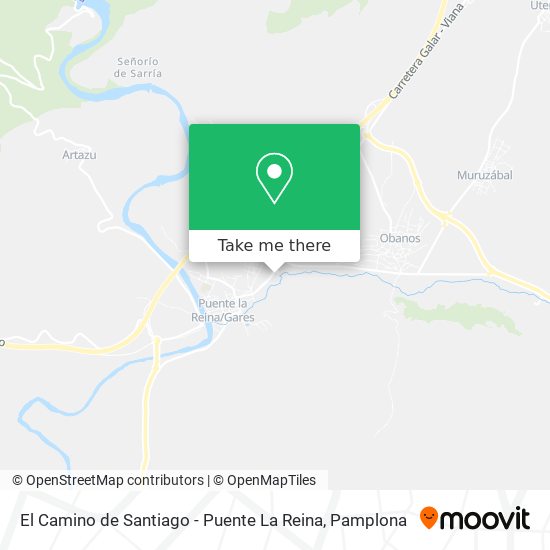 El Camino de Santiago - Puente La Reina map