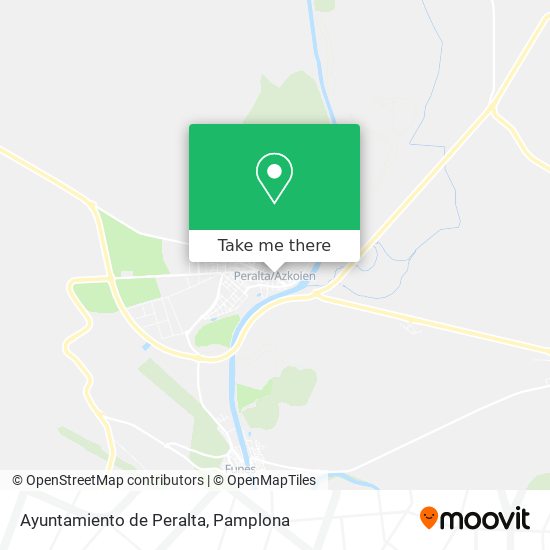 Ayuntamiento de Peralta map