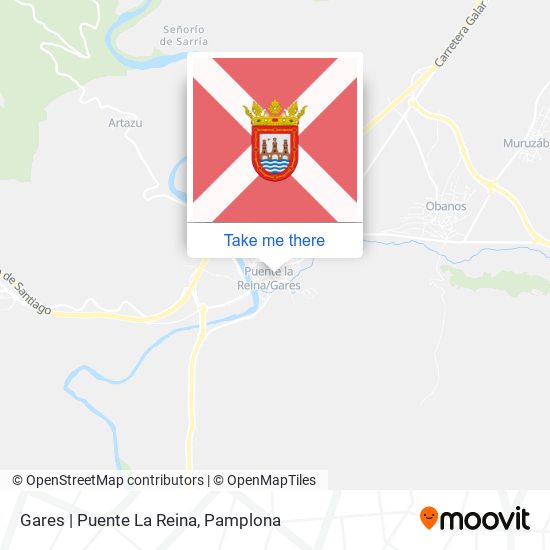 Gares | Puente La Reina map