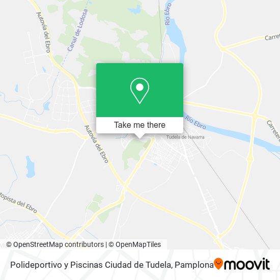 Polideportivo y Piscinas Ciudad de Tudela map