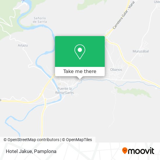 Hotel Jakue map