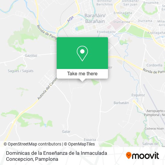 How to get to Dominicas de la Enseñanza de la Inmaculada Concepcion in Zizur  Mayor by Bus?