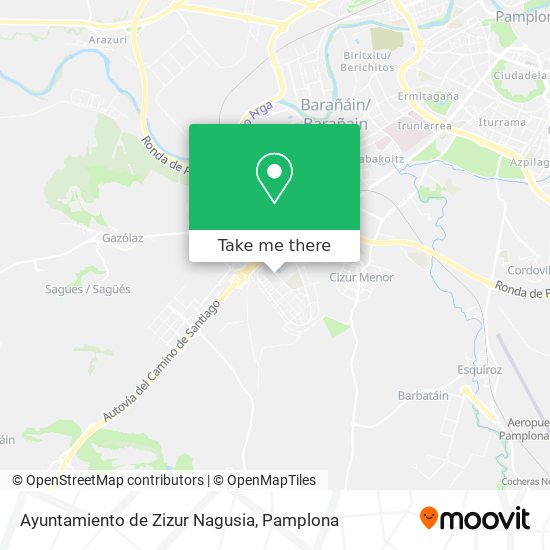 Ayuntamiento de Zizur Nagusia map