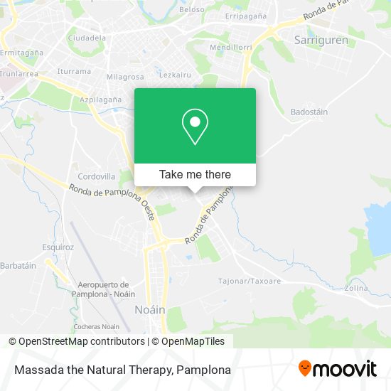 mapa Massada the Natural Therapy