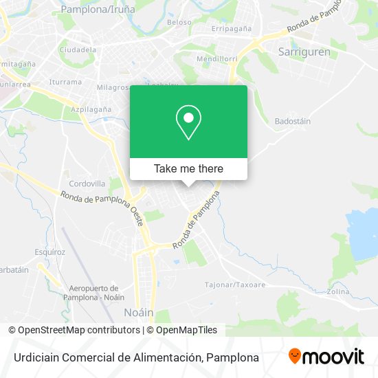 Urdiciain Comercial de Alimentación map