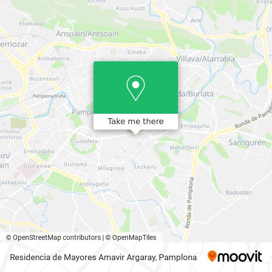 Residencia de Mayores Amavir Argaray map