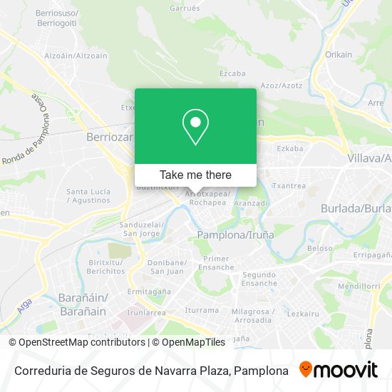 Correduria de Seguros de Navarra Plaza map