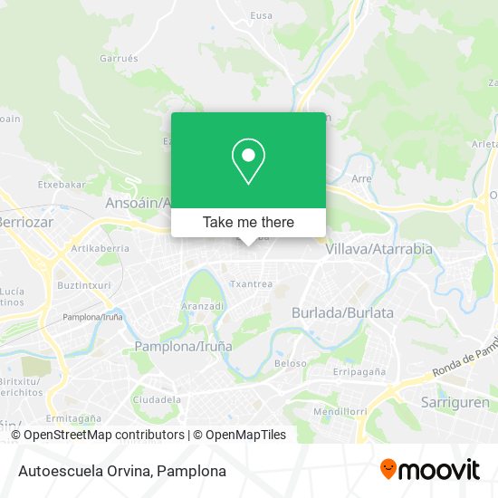 Autoescuela Orvina map