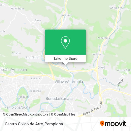 Centro Civico de Arre map