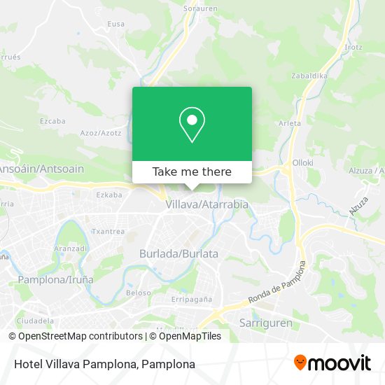 mapa Hotel Villava Pamplona