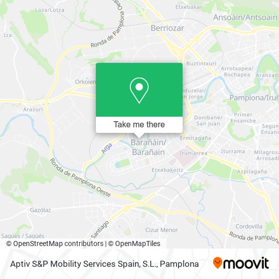 Aptiv S&P Mobility Services Spain, S.L. map