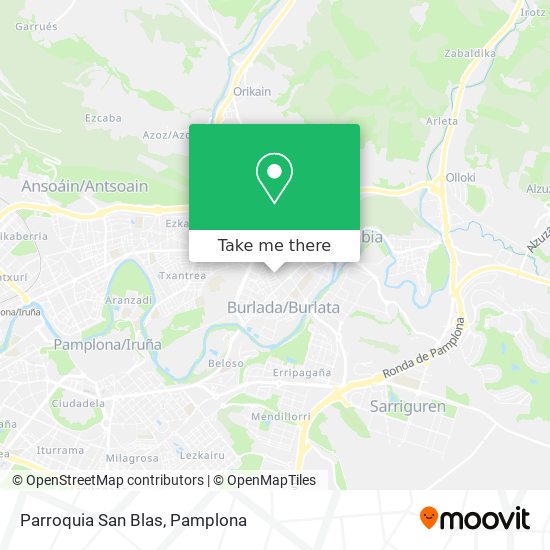 Parroquia San Blas map