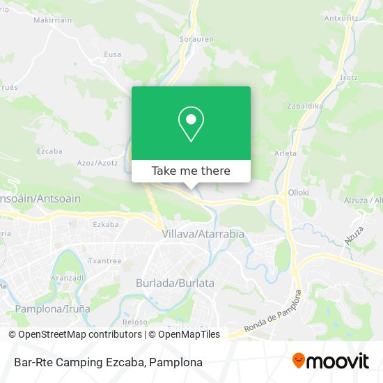 Bar-Rte Camping Ezcaba map