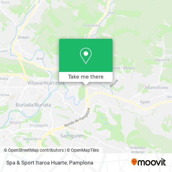mapa Spa & Sport Itaroa Huarte