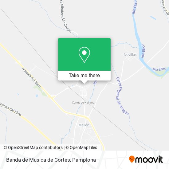 mapa Banda de Musica de Cortes