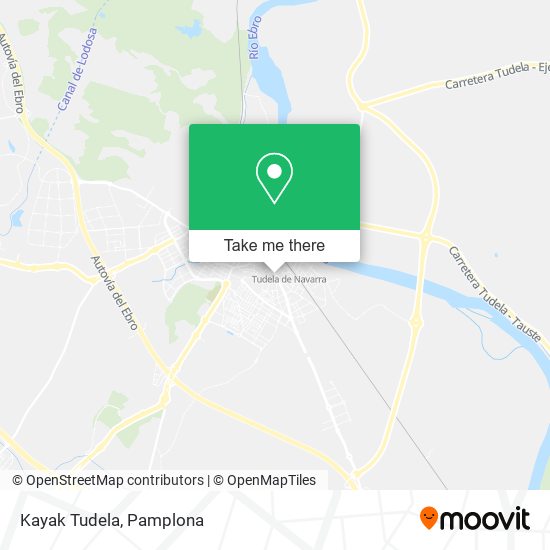 mapa Kayak Tudela