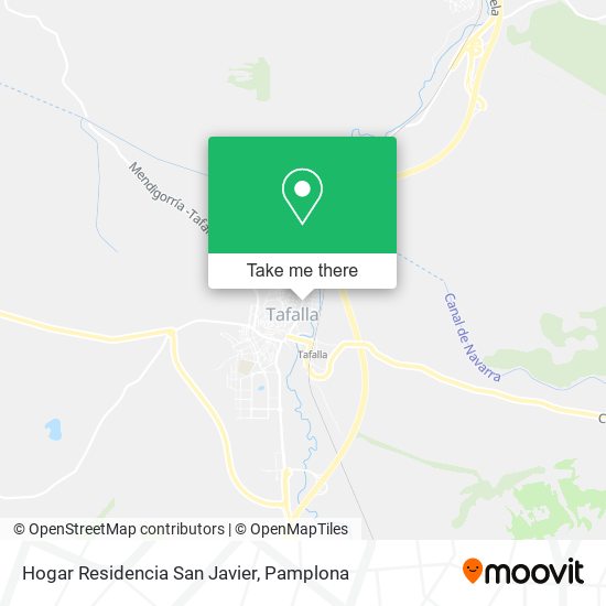 mapa Hogar Residencia San Javier