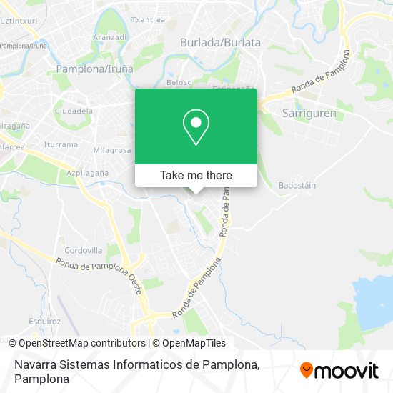 Navarra Sistemas Informaticos de Pamplona map