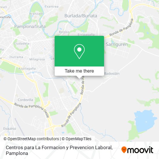 mapa Centros para La Formacion y Prevencion Laboral