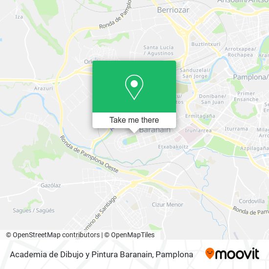 mapa Academia de Dibujo y Pintura Baranain