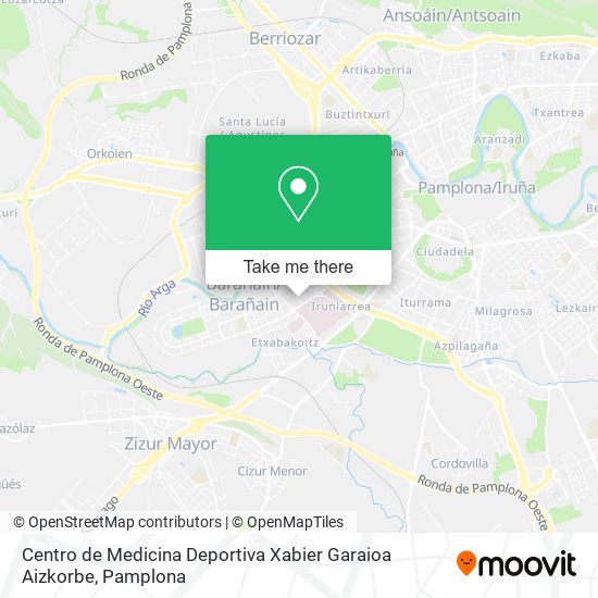 Centro de Medicina Deportiva Xabier Garaioa Aizkorbe map