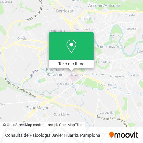 mapa Consulta de Psicología Javier Huarriz