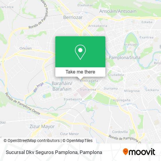 Sucursal Dkv Seguros Pamplona map