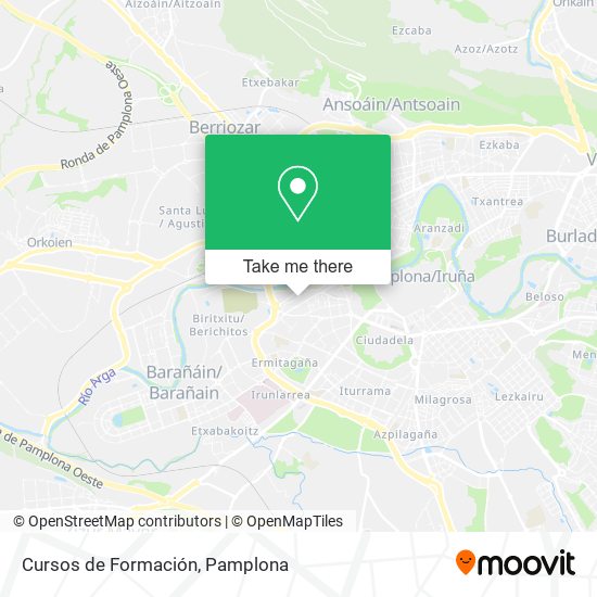 mapa Cursos de Formación