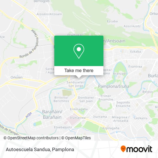 Autoescuela Sandua map