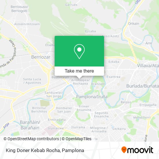 King Doner Kebab Rocha map