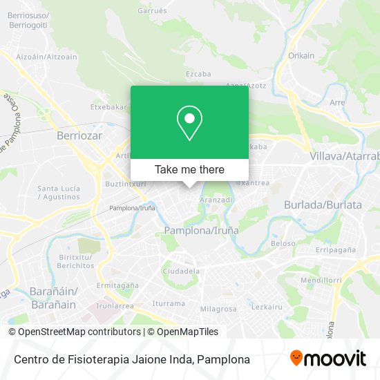 mapa Centro de Fisioterapia Jaione Inda