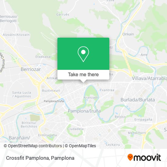 Crossfit Pamplona map