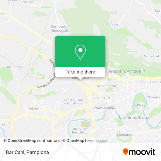 Bar Cani map